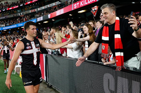 St Kilda Saints ruckman Rowan Marshall.