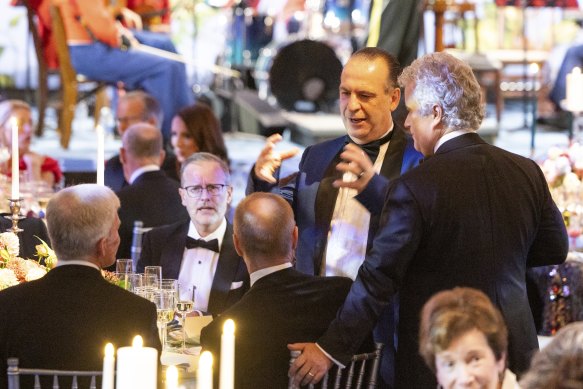 Racing NSW chief executive Peter V’landys at a White House dinner in October.