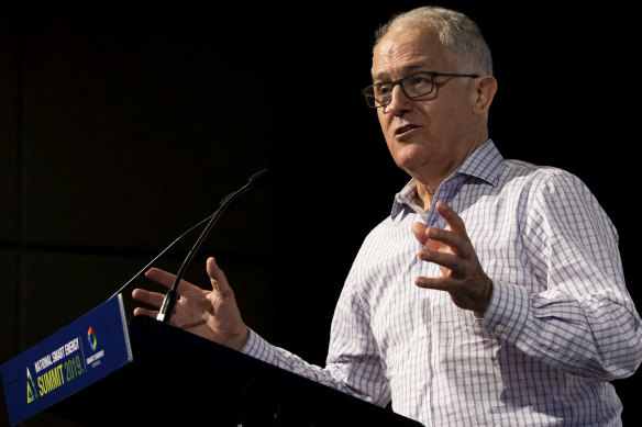 Malcolm Turnbullspeaks at the National Smart Energy Summit.