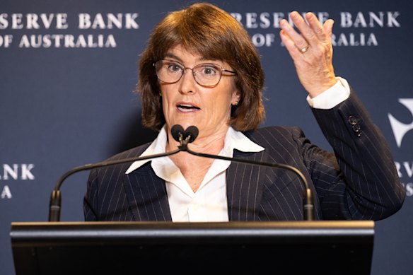 Reserve Bank governor Michele Bullock.