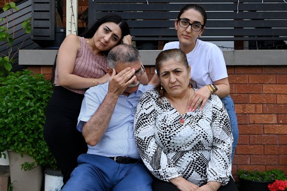The Elyas family are Syrian Yazidi Kurds. From left: Riehana, Abdulrahman, Elham and Borsin.