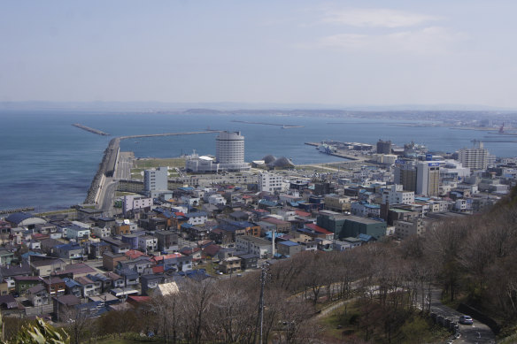 Wakkanai, Japan, overlooking the Soya Strait.