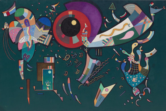 Vasily Kandinsky’s Around the circle (1940).