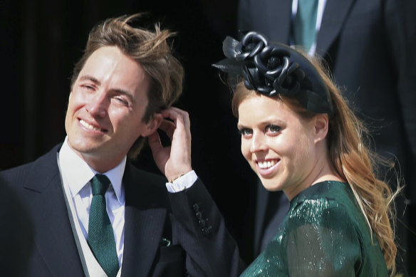 Princess Beatrice and her then-fiance Edoardo Mapelli Mozzi, pictured in 2019.