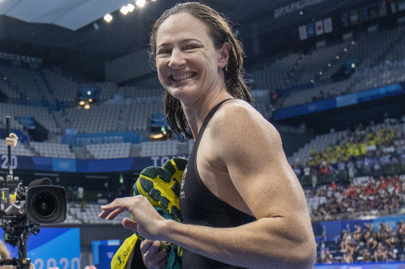 Aussie swimming great Cate Campbell.