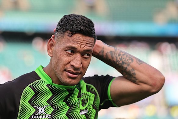 Israel Folau has played at the top level in three football codes.