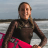 Portrait of 12 year old Byron Bay surfer Leihani Zoric.