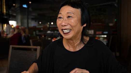 Lindy Lee at lunch at XOPP.