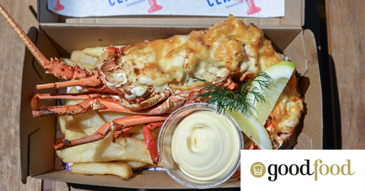 Claw & Tail sells lobster rolls, oysters and seafood from a St Kilda kiosk