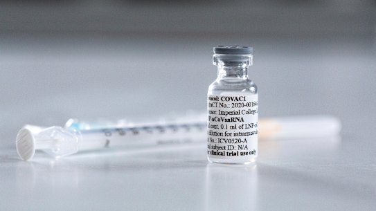 A  COVID-19 vaccine candidate being developed by UK scientists.