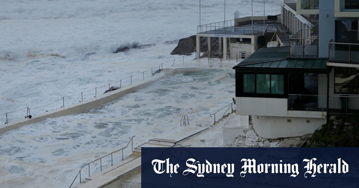 Bondi Icebergs damaged as huge swells batter Sydney beaches