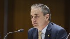 Commonwealth Bank chief executive Matt Comyn at a parliamentary inquiry in Canberra on Thursday.