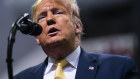 President Donald Trump at a campaign rally in Colorado.