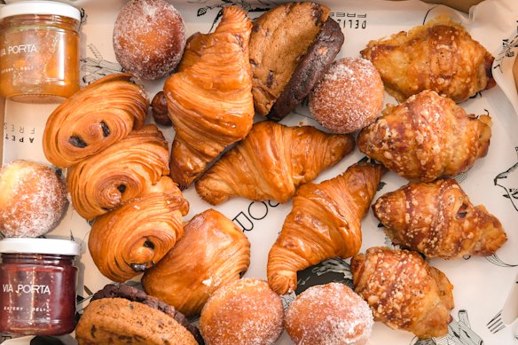 Breakfast pastries at Via Porta cafe in Mont Albert. 