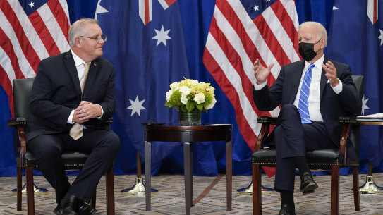 US President Joe Biden demanded bipartisan support from Australia before signing AUKUS. 