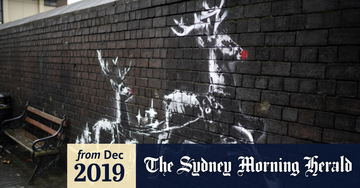 Banksy's flying reindeer highlight Christmas homeless plight