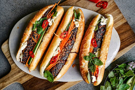 Make your own pork “sausages”, and let everyone assemble their own banh mi.