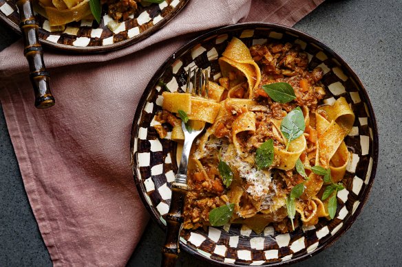 Get a batch of this chicken ragu on the stove quick smart.