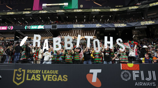 NRL fans in Las Vegas.