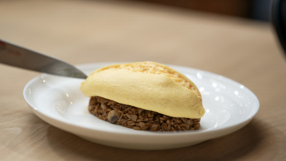 Miki Terasaki’s omurice (omelette + rice).