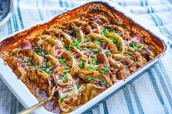 This bubbling tray of gingery goodness proves that blinging up dinner is the only way to eat.