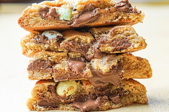 Skip the bakery queues and make NYC-style Easter egg-loaded cookies at home.