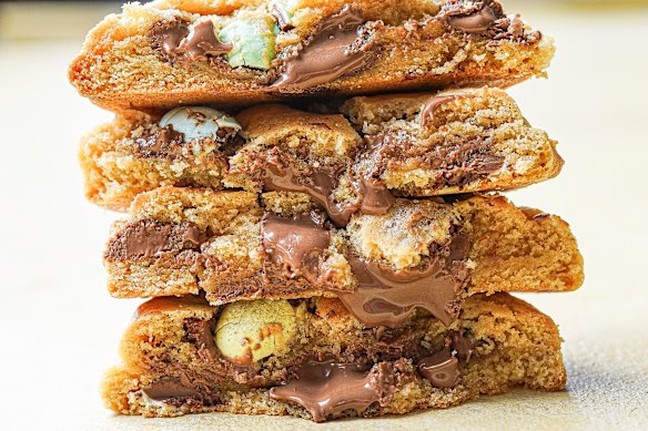 Skip the bakery queues and make NYC-style Easter egg-loaded cookies at home.