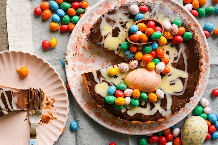 The ultimate Easter chocolate tart. 