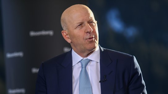 David Solomon, chief executive officer of Goldman Sachs, is under pressure over the banks ongoing ties to Russia.