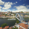 Scenic Azure and the Dom Luís Bridge, Porto.