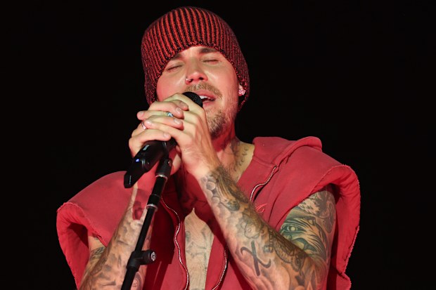 Justin Bieber performs at the Coachella Stage during the 2026 Coachella Valley Music and Arts Festival at Empire Polo Club on April 18, 2026 in Indio, California.
