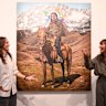 Packer Alexis Wildman and new Art Gallery of NSW director Maud Page.