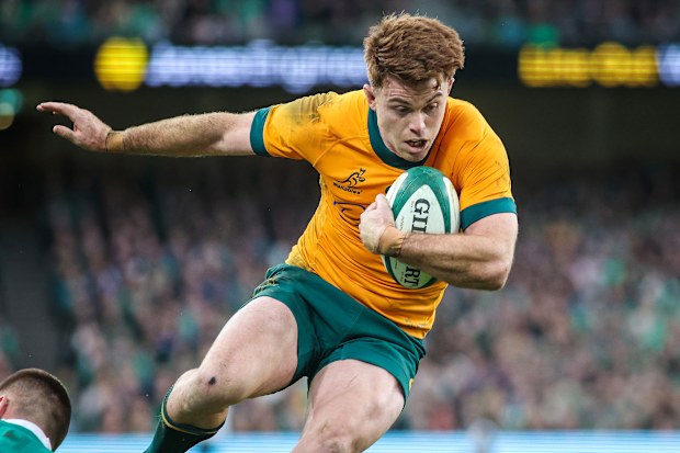 Australia's Andrew Kellaway in action at the Aviva Stadium in Dublin.