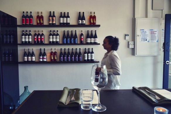 The wine bar is nestled down a quiet street in Aberfeldie.