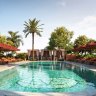 The 20-metre rooftop pool has a fun Beverly Hills vibe.
