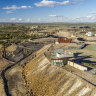 The Line of Lode stands out in this aerial shot of Broken Hill.