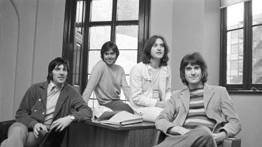 The Kinks in 1969. From left, Mick Avory, John Dalton, Dave and Ray Davies.
