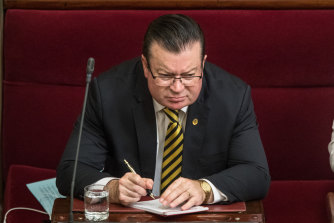 Victorian Liberal MP Bernie Finn, with whom Cr Dance reportedly shared information from private council discussions.