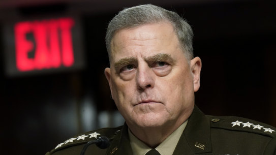 General Mark Milley, the chairman of the US Joint Chiefs of Staff,