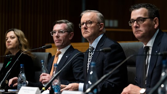 Prime Minister Anthony Albanese moved the national cabinet meeting forward after receiving a health briefing on Friday evening.