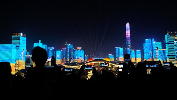 Shenzhen in China has been transformed from fishing village to the country's Silicon Valley. Here, bulidings in the city were lit up to celebrate the 40th anniversary of economic reform in China.
