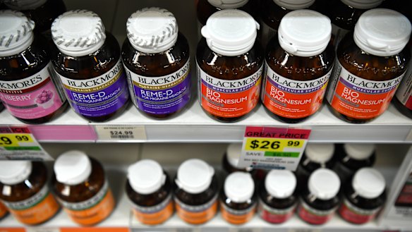 Blackmores says its "suitcase trade" has been hit hard. 