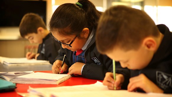 NAPLAN results show writing performance has continued to decline, and teachers at St Oliver's Primary School say they will look at which areas they need to focus on when they receive the results on Tuesday.
