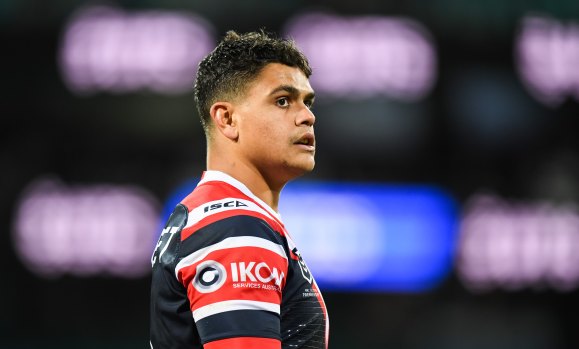 Keep your head up: Roosters teammates have rallied around Latrell Mitchell after his Origin axing.