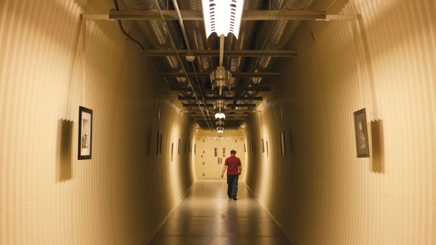 The records vault is 180 metres deep inside Granite Mountain on the outskirts of Salt Lake City.