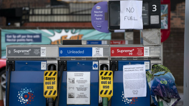 The UK is going through a fuel crisis.