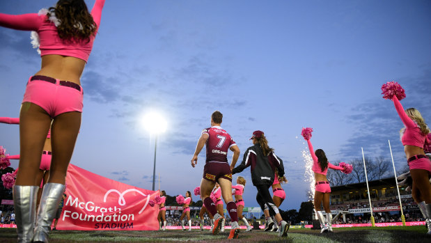 Home support: The Sea Eagles cheer squad will be at Lottoland even if there is unlikely to be too many others.