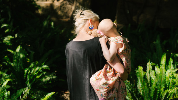 Stephanie Dunstan with her daughter Saskia.