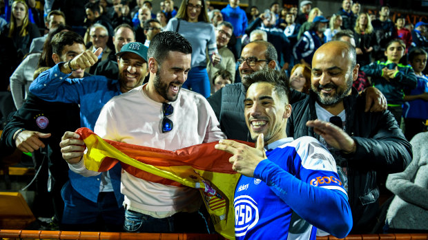 Spanish star Alex Sanchez scored twice in the Olympic triumph on Sunday.