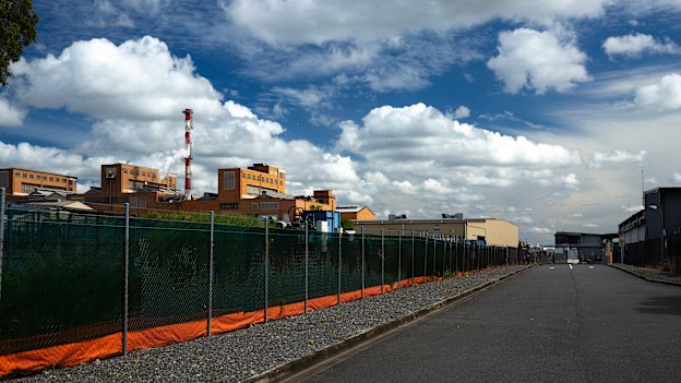 High fences restrict public access to the highest point of Gibson Island where the plague victims were buried, according to records. 